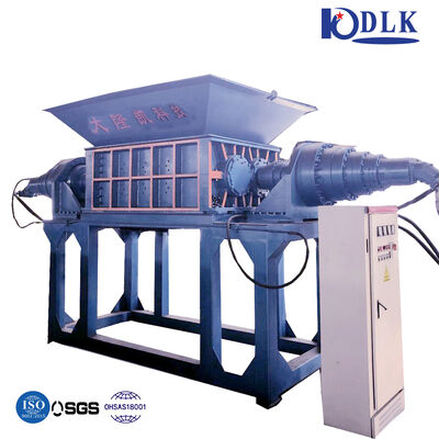 DS Double-Shaft Shredder Machine with PLC Control, 42CrMo Blade, and High Torque Low Speed for Steel Recycling