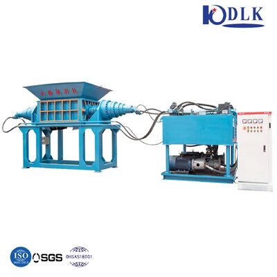 42CrMo Blade Plastic Crusher with PLC Control and Low Speed High Torque Double-Shaft Shredder