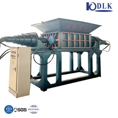 Double Shaft Shredder with 42CrMo Blade PLC Control and High Torque Low Speed for Plastic Crusher Recycling Machine