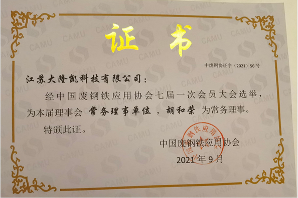 China JiangSu DaLongKai Technology Co., Ltd certificaten
