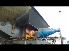 Twin Shaft Shredder Machine voor het versnipperen van metalen olietrommel / autoschaal